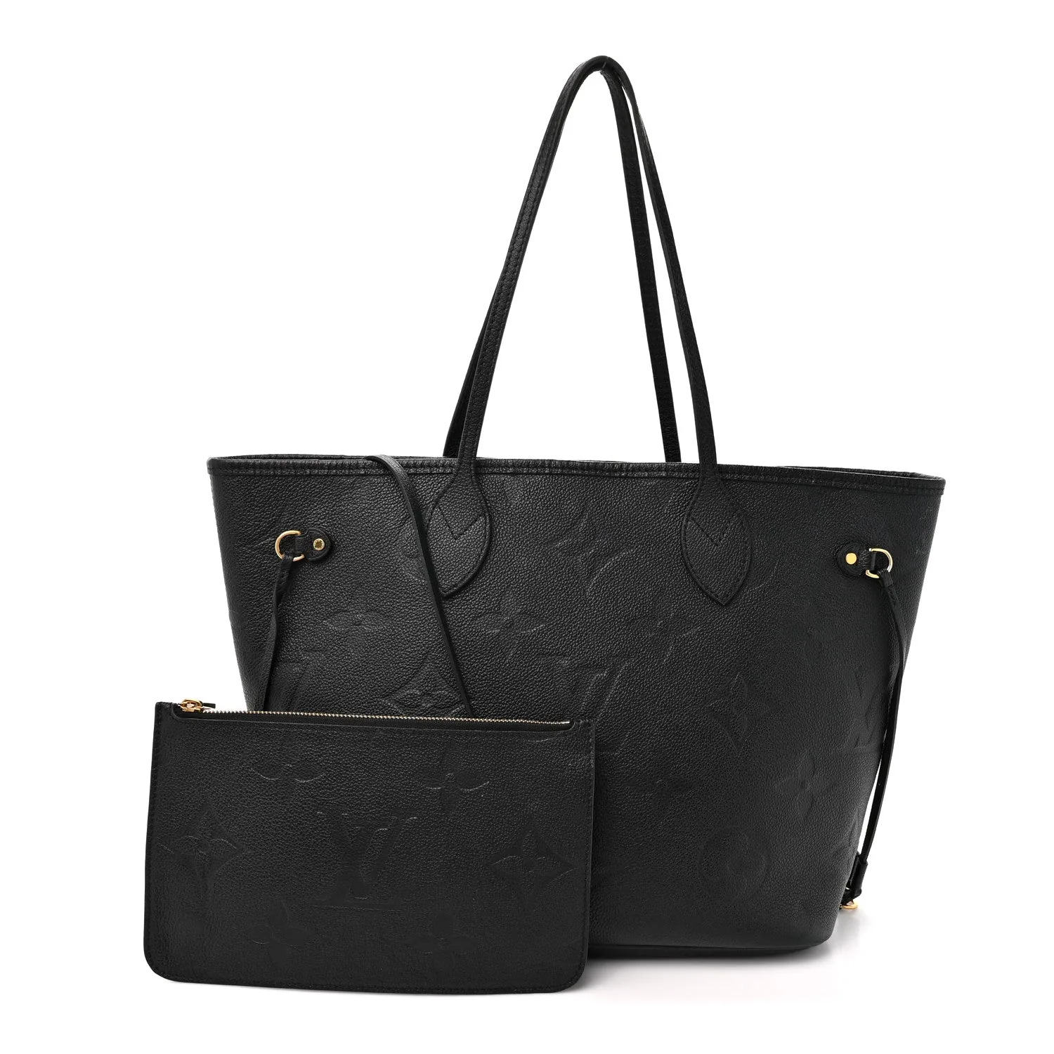 Louis Vuitton Empreinte Monogram Giant Neverfull MM Black – Very Good – photo 3