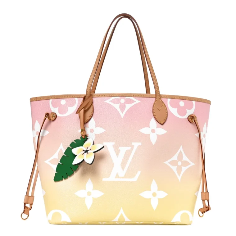 Louis Vuitton Monogram Giant By The Pool Neverfull MM Light Pink for Sale