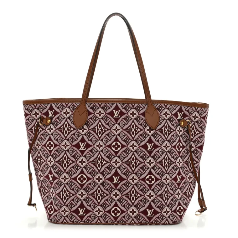 Louis Vuitton Jacquard Since 1854 Neverfull MM Bordeaux – Excellent 2020 for Sale
