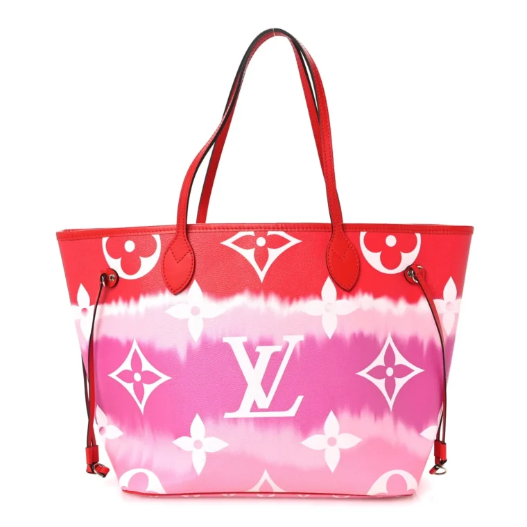 Louis Vuitton Monogram Escale Neverfull MM Rouge – Excellent 2020 for Sale