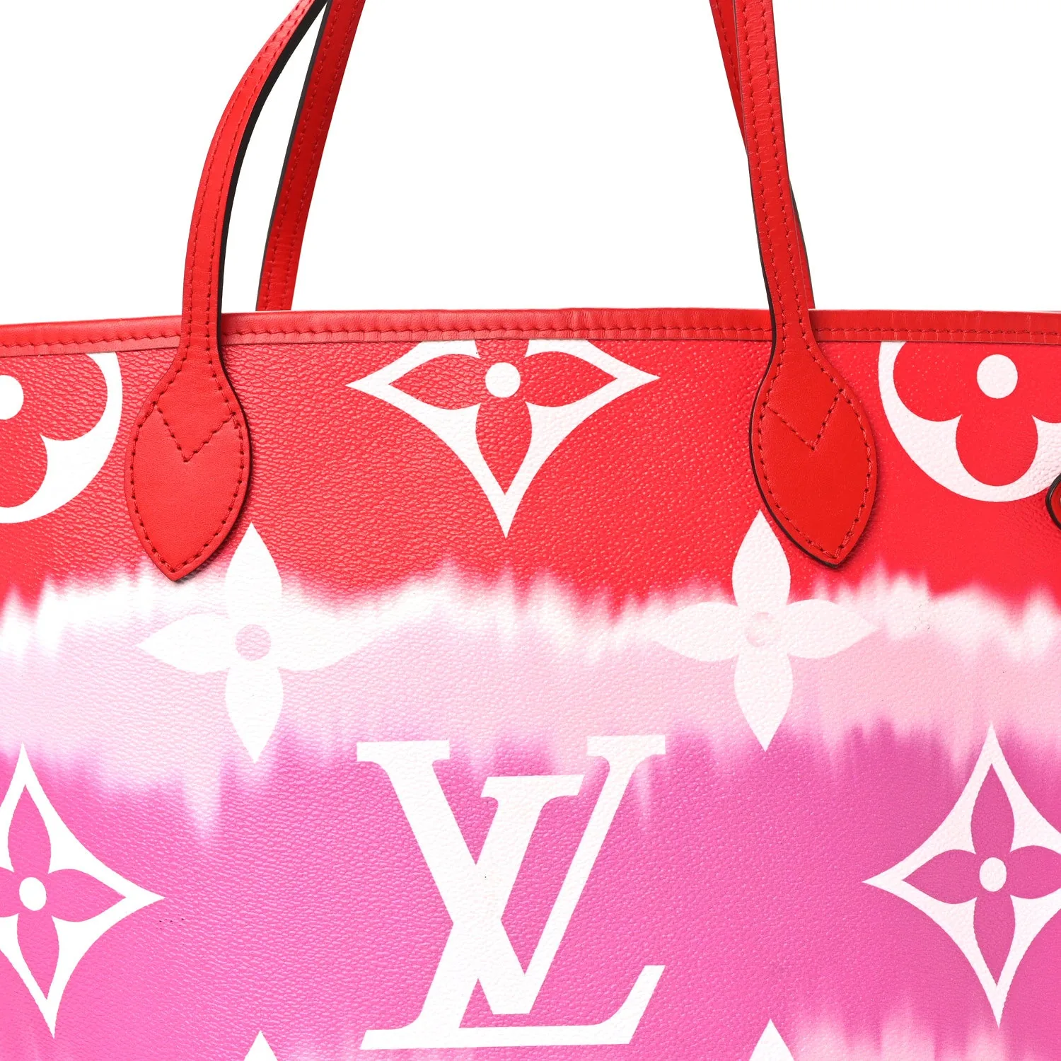 Louis Vuitton Monogram Escale Neverfull MM Rouge – Excellent 2020 – photo 9