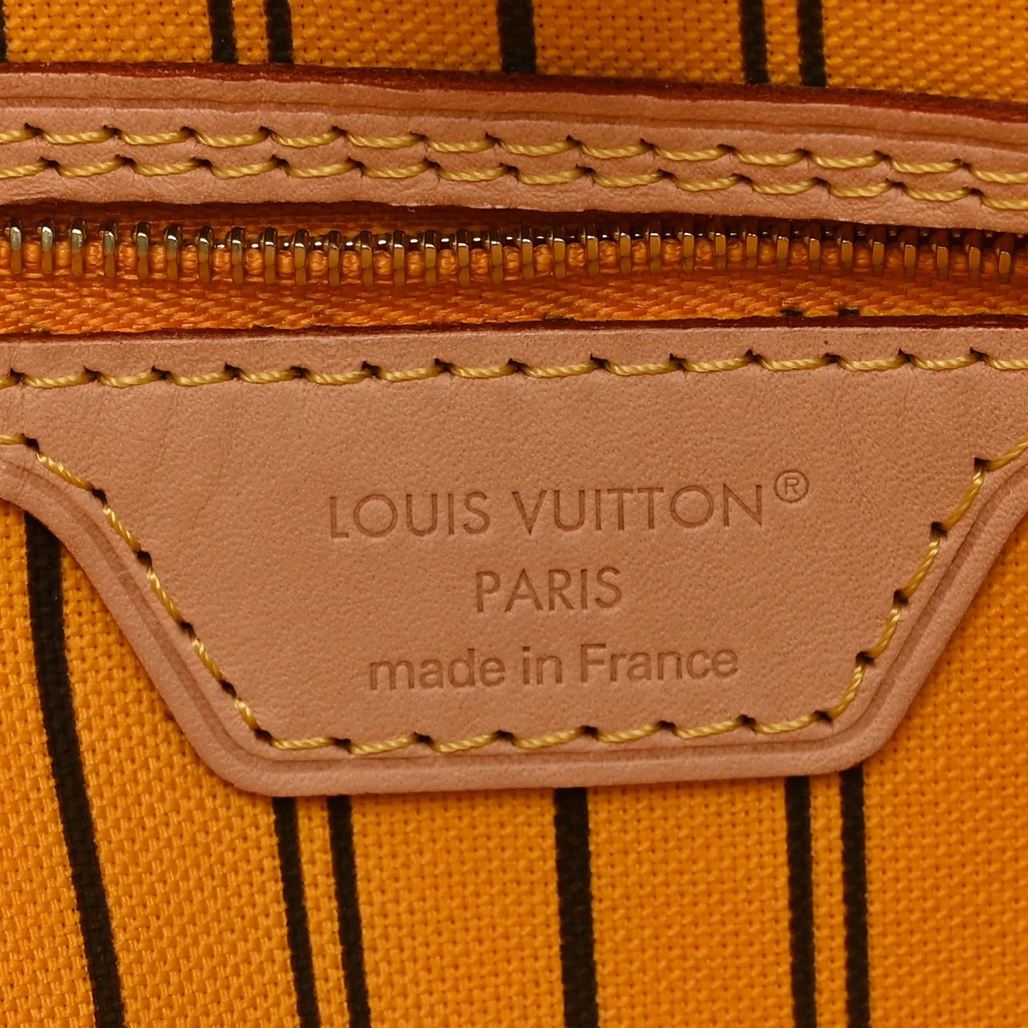 Louis Vuitton Monogram Inside Out Neverfull Bandouliere MM Jaune Safran – Excellent – photo 6