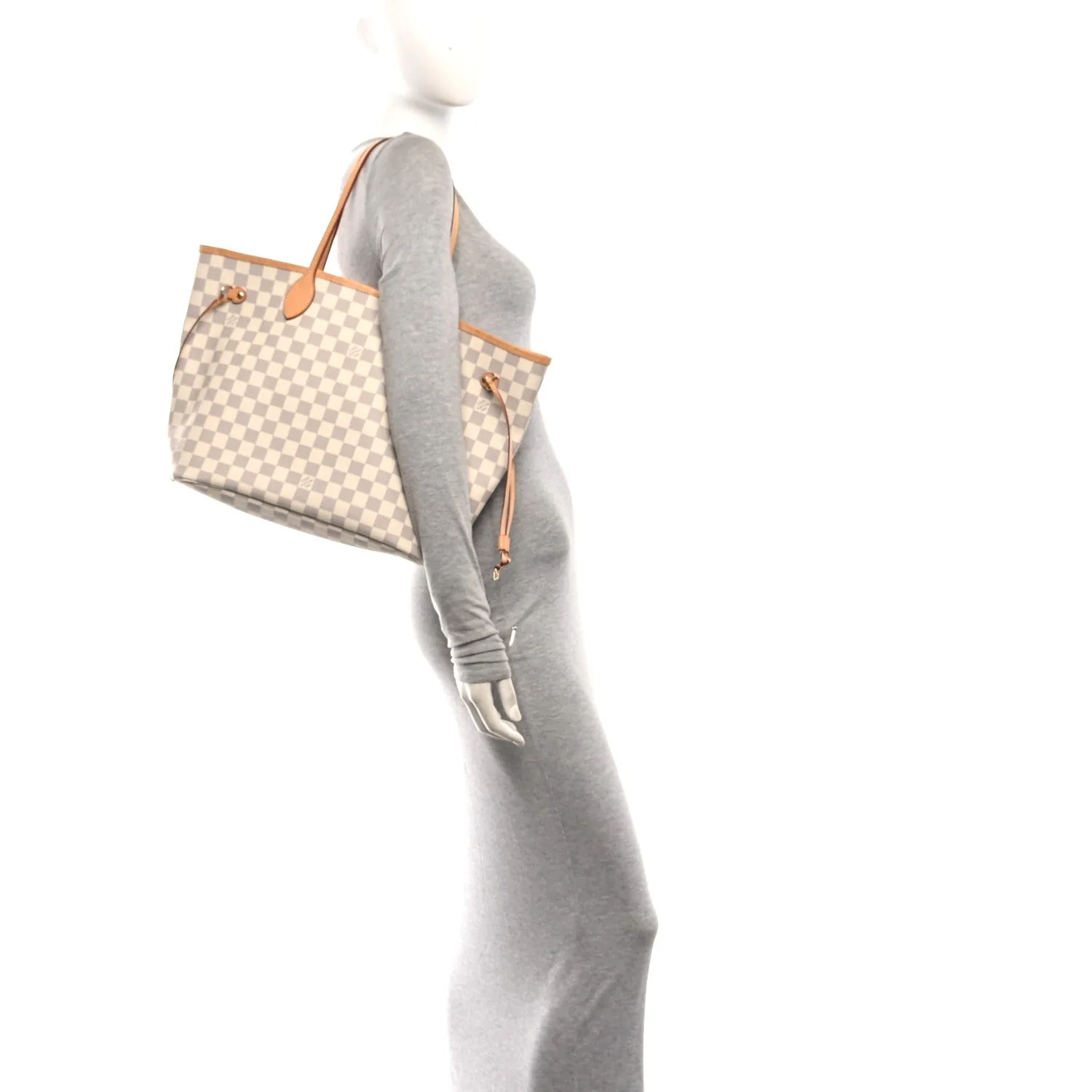 Louis Vuitton Damier Azur Neo Neverfull MM Rose Ballerine – Very Good 2018 – photo 2