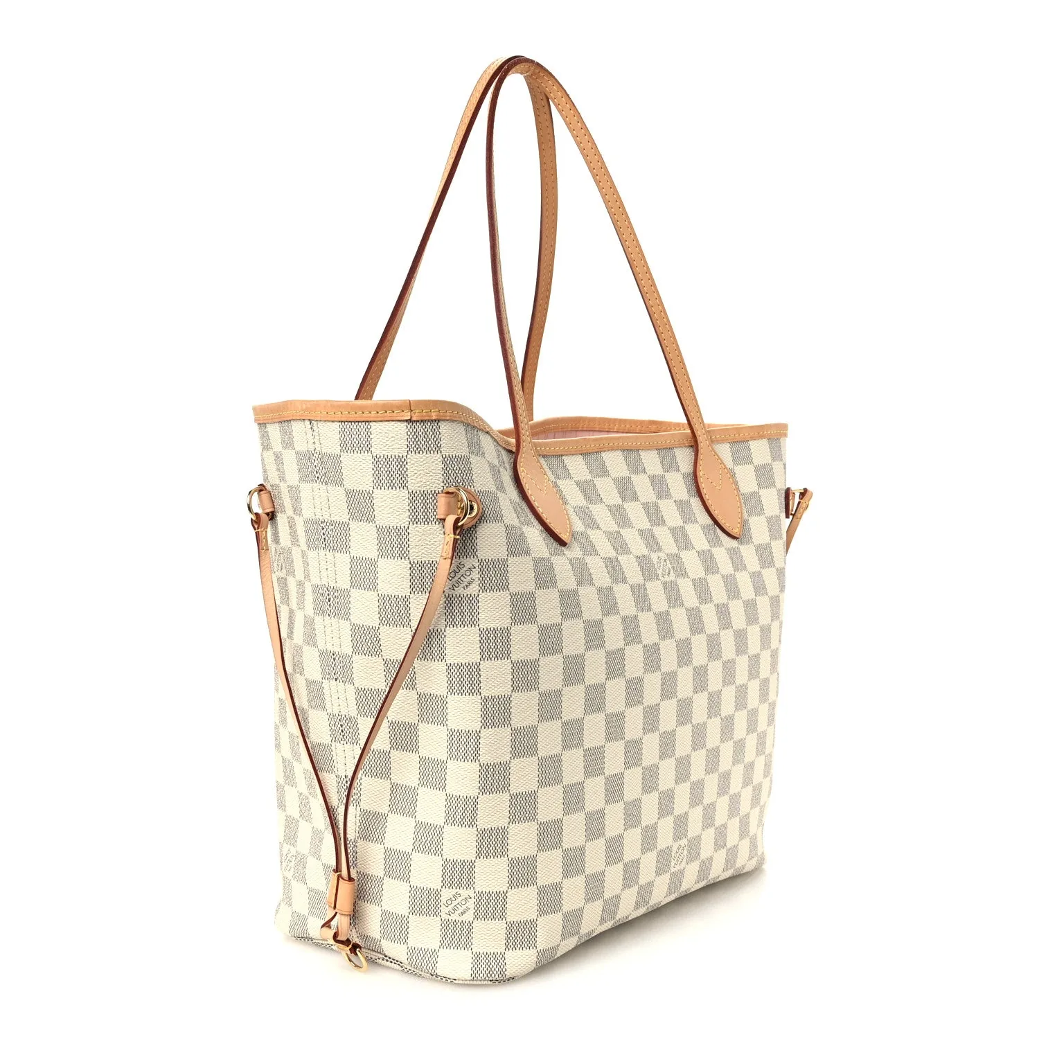 Louis Vuitton Damier Azur Neo Neverfull MM Rose Ballerine – Very Good 2018 – photo 4
