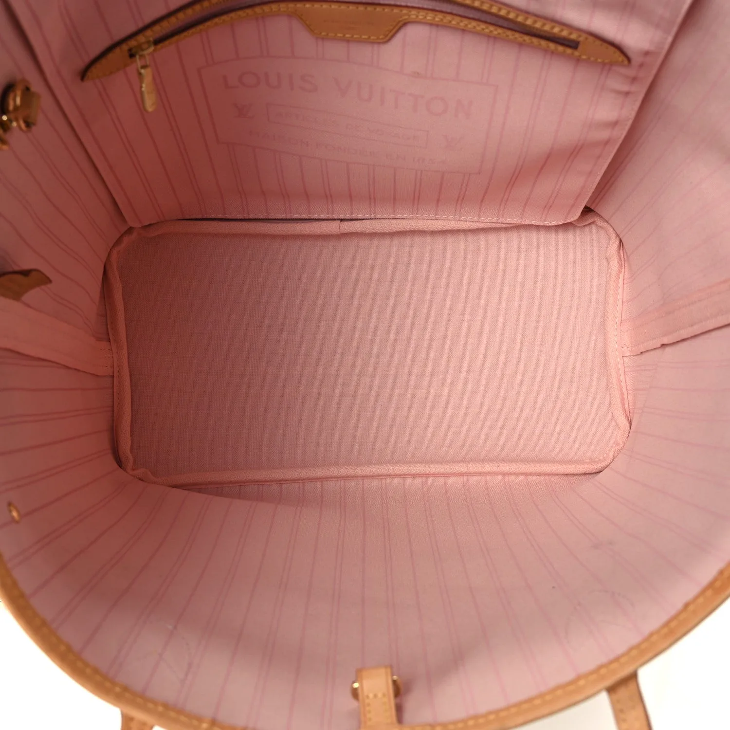 Louis Vuitton Damier Azur Neo Neverfull MM Rose Ballerine – Very Good 2018 – photo 6