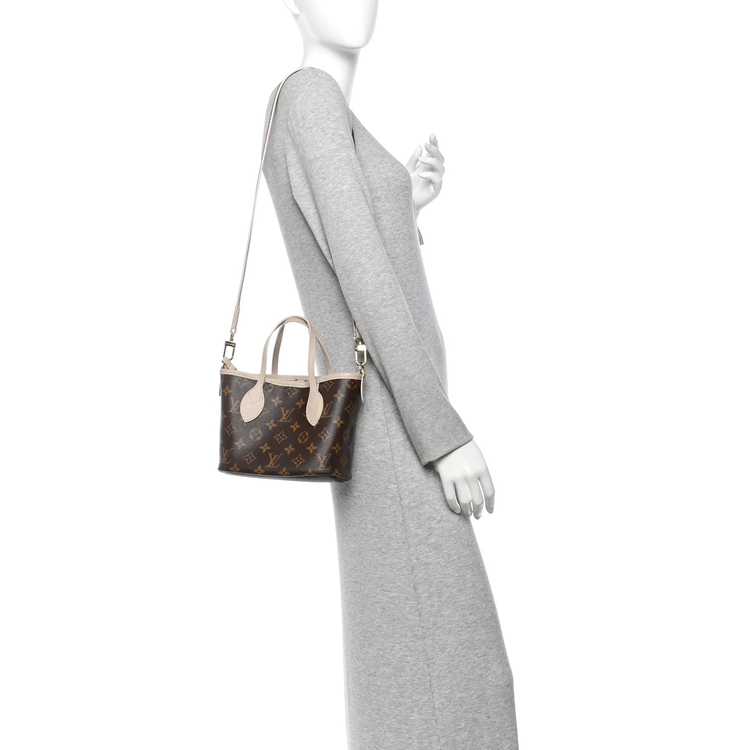Louis Vuitton Monogram Neverfull Inside Out Bandouliere BB Limestone – photo 2