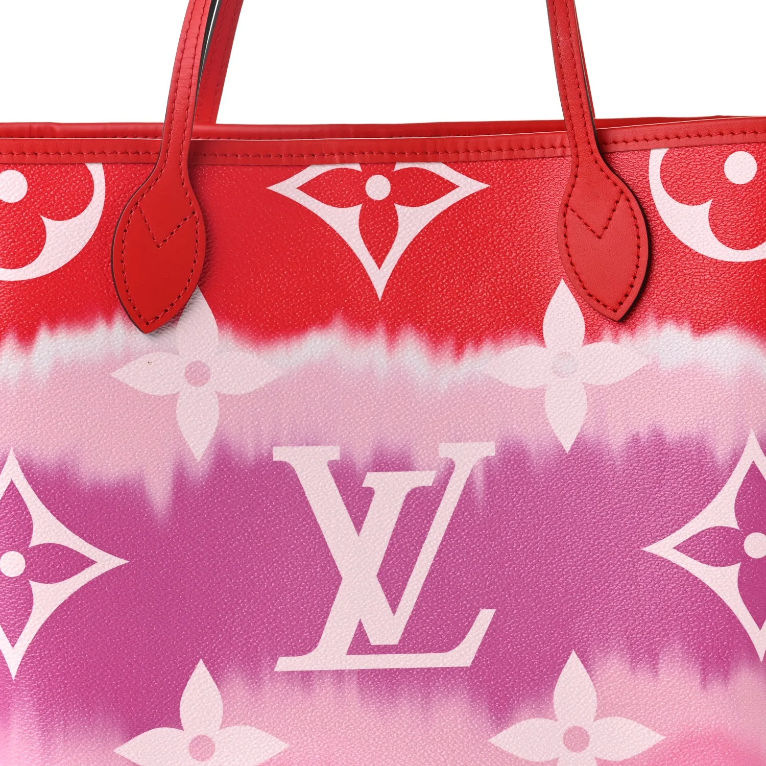 Louis Vuitton Monogram Escale Neverfull MM Rouge – Excellent 2020 – photo 10