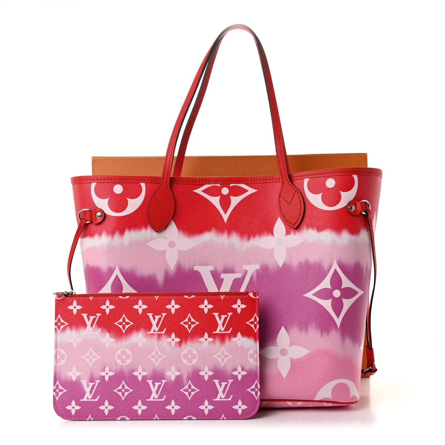 Louis Vuitton Monogram Escale Neverfull MM Rouge – Excellent 2020 – photo 13