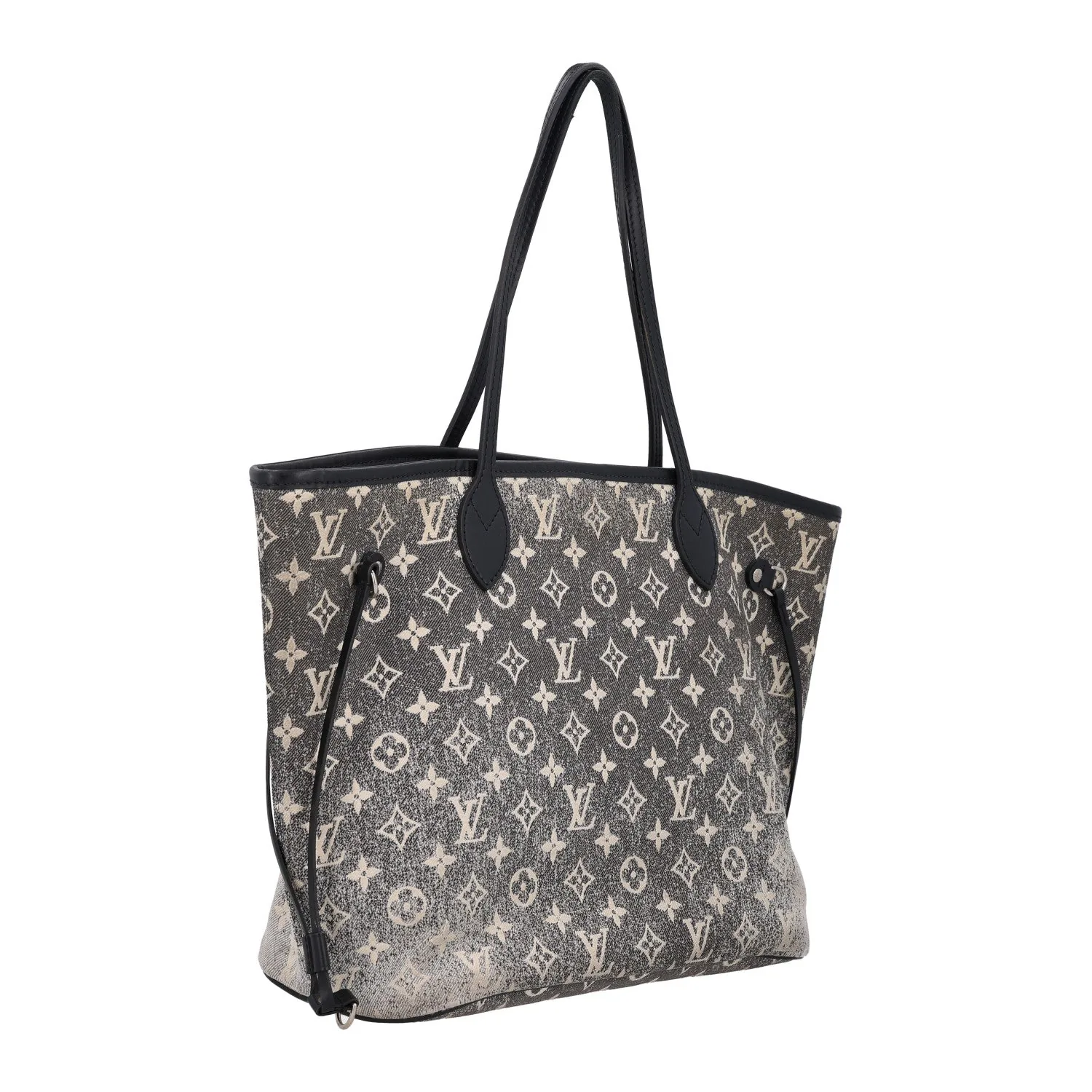 Louis Vuitton Denim Monogram Jacquard Neverfull MM Grey – photo 3
