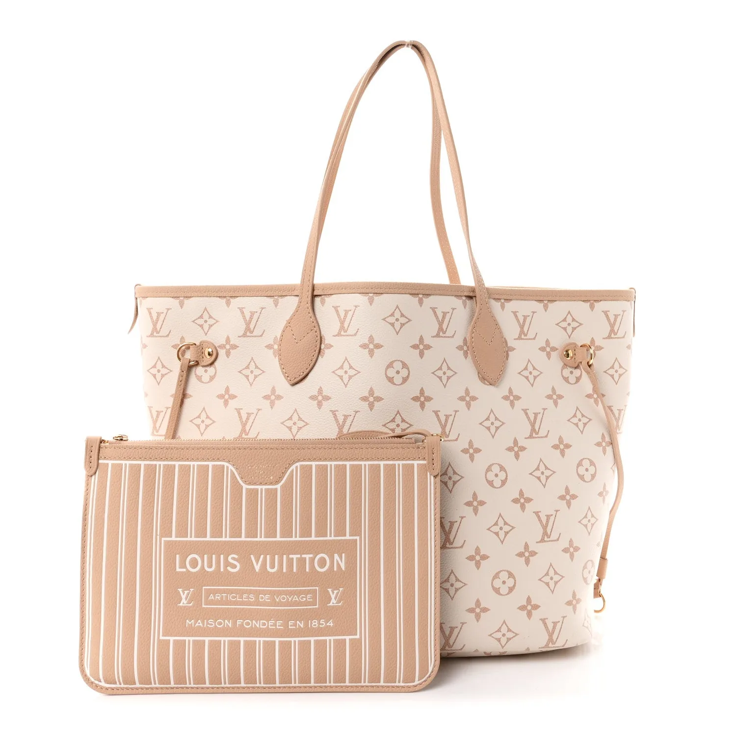 Louis Vuitton Monogram Inside Out Reversible Neverfull MM Dune Hazelnut – photo 4