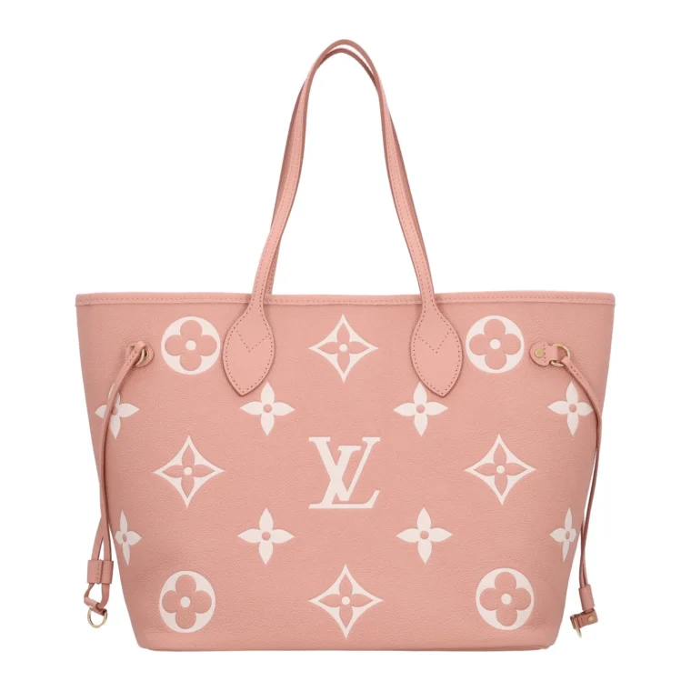 Louis Vuitton Empreinte Monogram Giant Neverfull MM Trianon Pink Cream for Sale