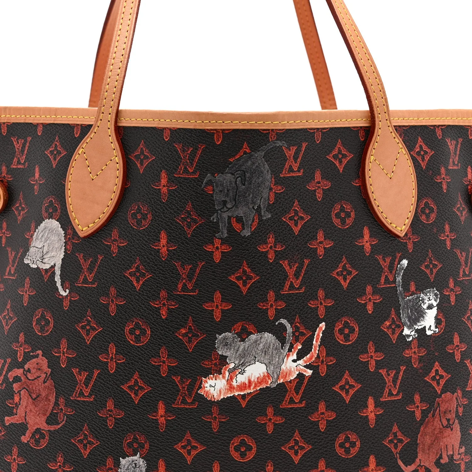 Louis Vuitton Catogram Neverfull MM Marron – photo 8