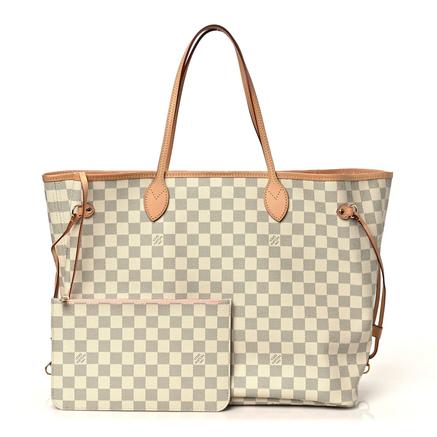 Louis Vuitton Damier Azur Neo Neverfull GM Rose Ballerine – Excellent 2019 – photo 3