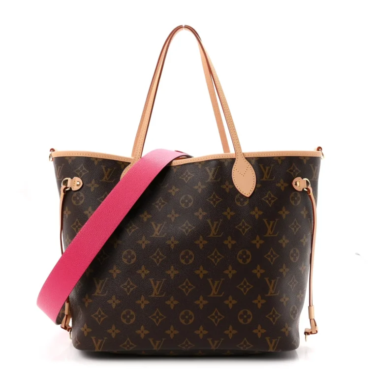 Louis Vuitton Monogram Inside Out Neverfull Bandouliere MM Rose Pondichery – Excellent 2025 for Sale