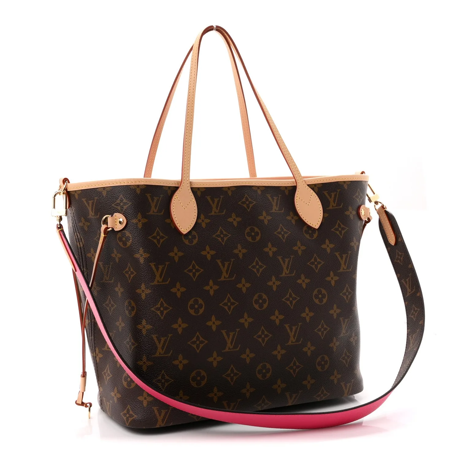 Louis Vuitton Monogram Inside Out Neverfull Bandouliere MM Rose Pondichery – Excellent 2025 – photo 4