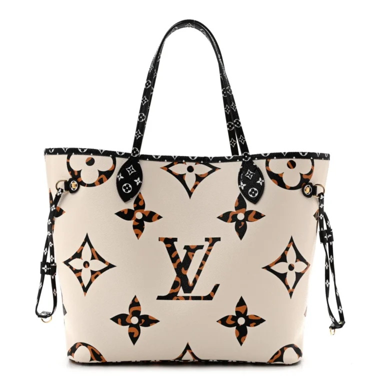 Louis Vuitton Monogram Giant Jungle Neverfull MM Ivory for Sale