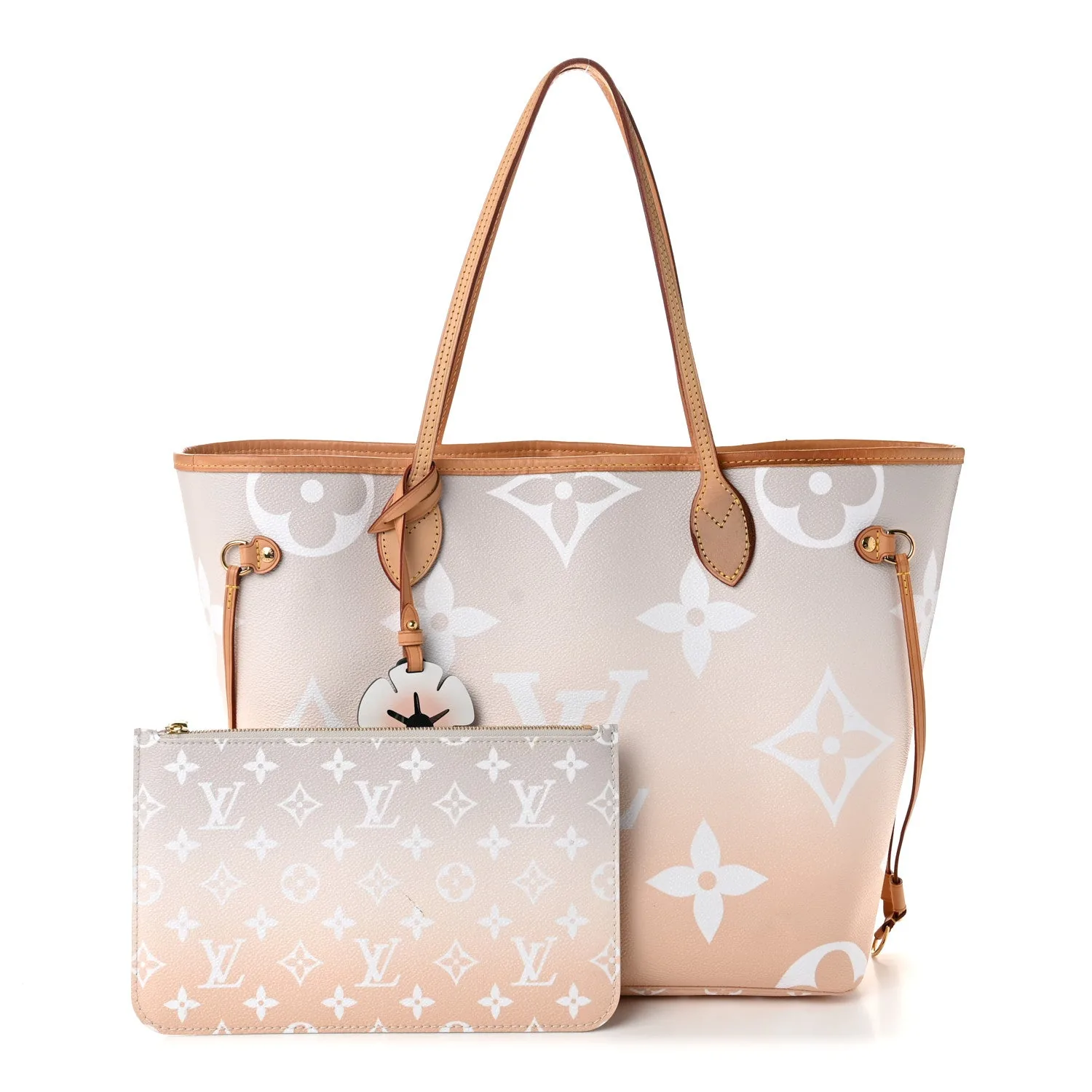 Louis Vuitton Monogram Giant By The Pool Neverfull MM Brume – Very Good 2021 – photo 3
