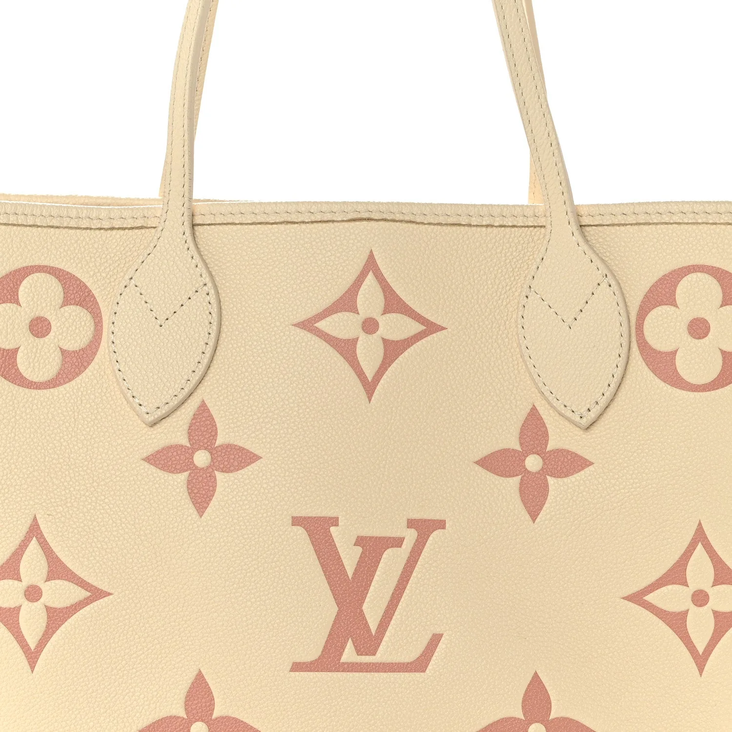 Louis Vuitton Empreinte Monogram Giant Neverfull MM Creme Rose Trianon – photo 8