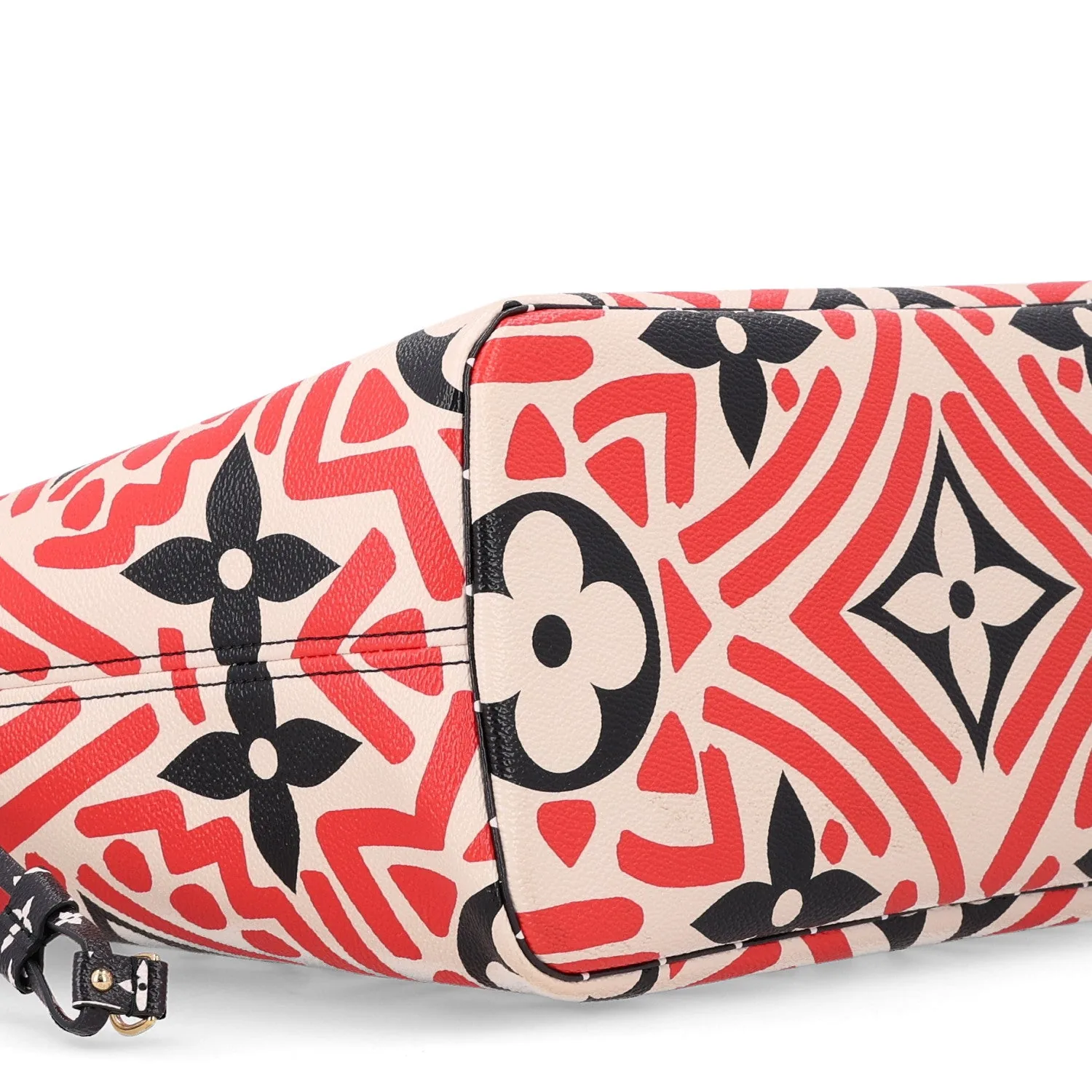 Louis Vuitton Monogram Giant Crafty Neverfull MM Creme Rouge Black – photo 11