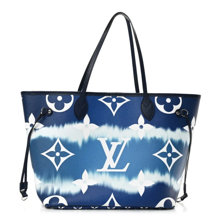 Louis Vuitton Monogram Escale Neverfull MM Blue – Excellent 2019 for Sale