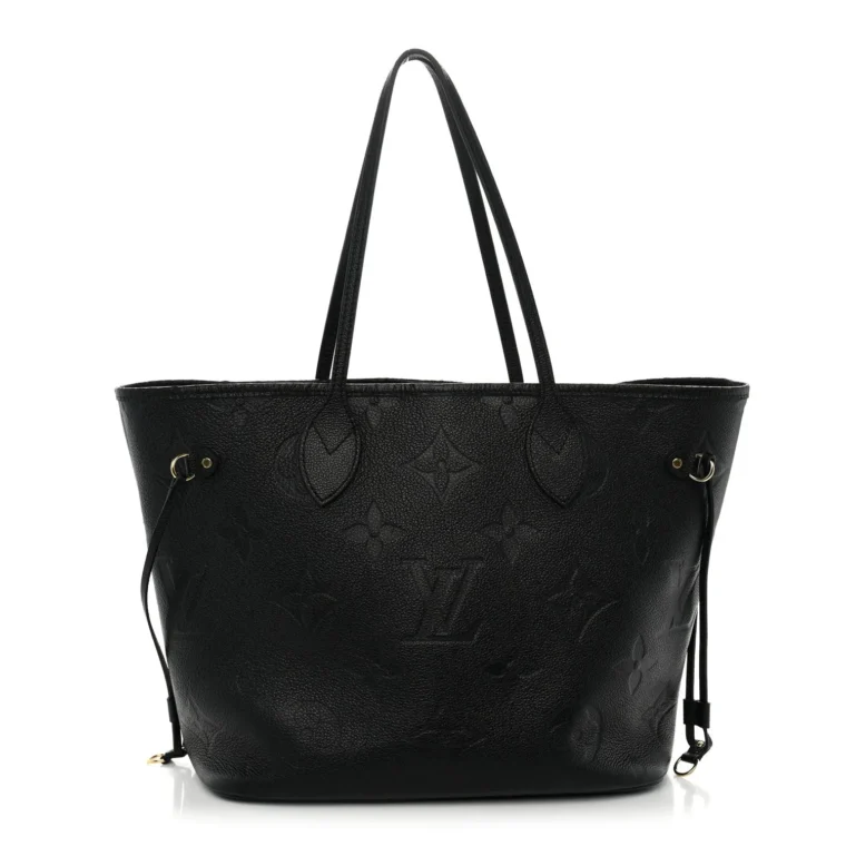 Pre-Owned Louis Vuitton Empreinte Monogram Giant Neverfull MM Black – Very Good for Sale