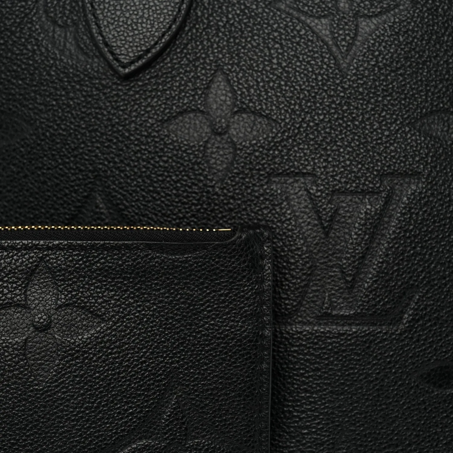 Louis Vuitton Empreinte Monogram Giant Neverfull MM Black – Very Good – photo 12