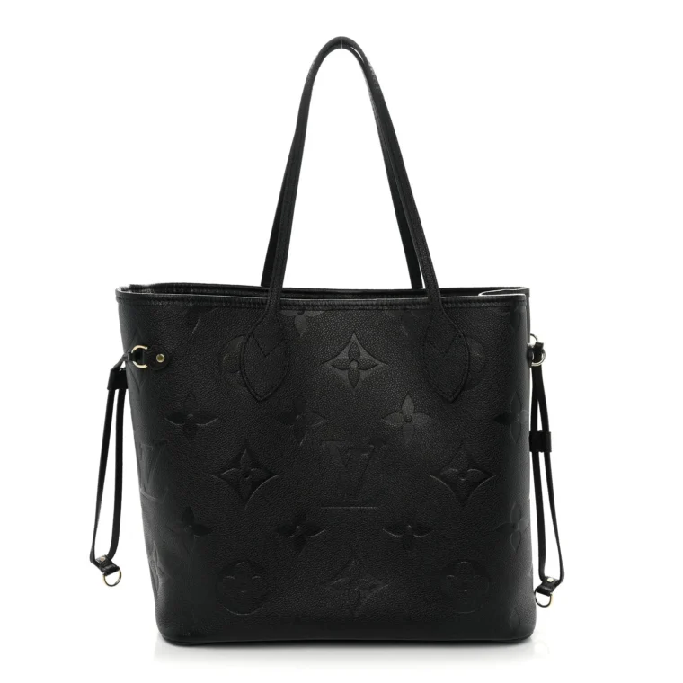 Louis Vuitton Empreinte Monogram Giant Neverfull MM Black – Excellent for Sale