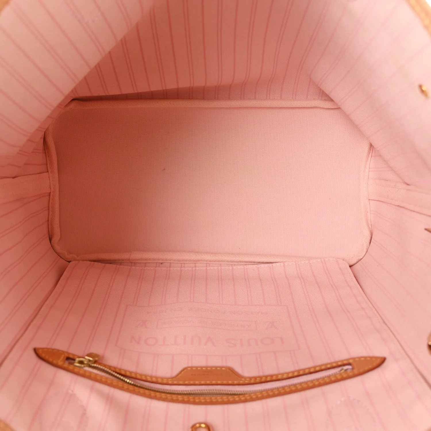 Louis Vuitton Damier Azur Neo Neverfull MM Rose Ballerine – Very Good 2019 – photo 5