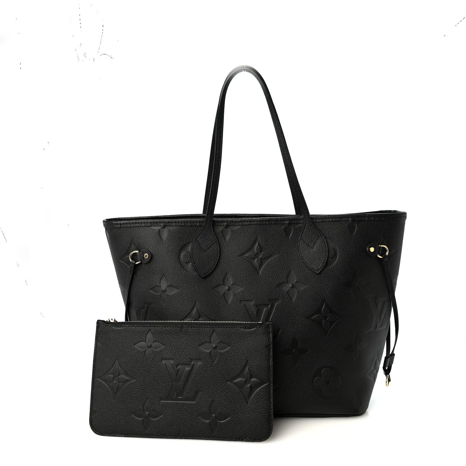 Louis Vuitton Empreinte Monogram Giant Neverfull MM Black – Very Good – photo 3