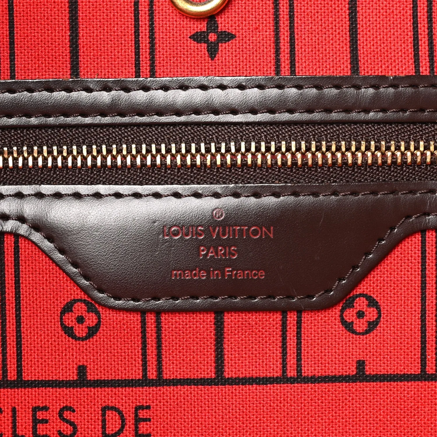 Louis Vuitton Damier Ebene Neverfull MM – Very Good 2013 – photo 6