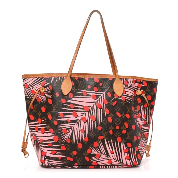 Louis Vuitton Monogram Jungle Dots Neo Neverfull MM Sugar Pink Poppy for Sale