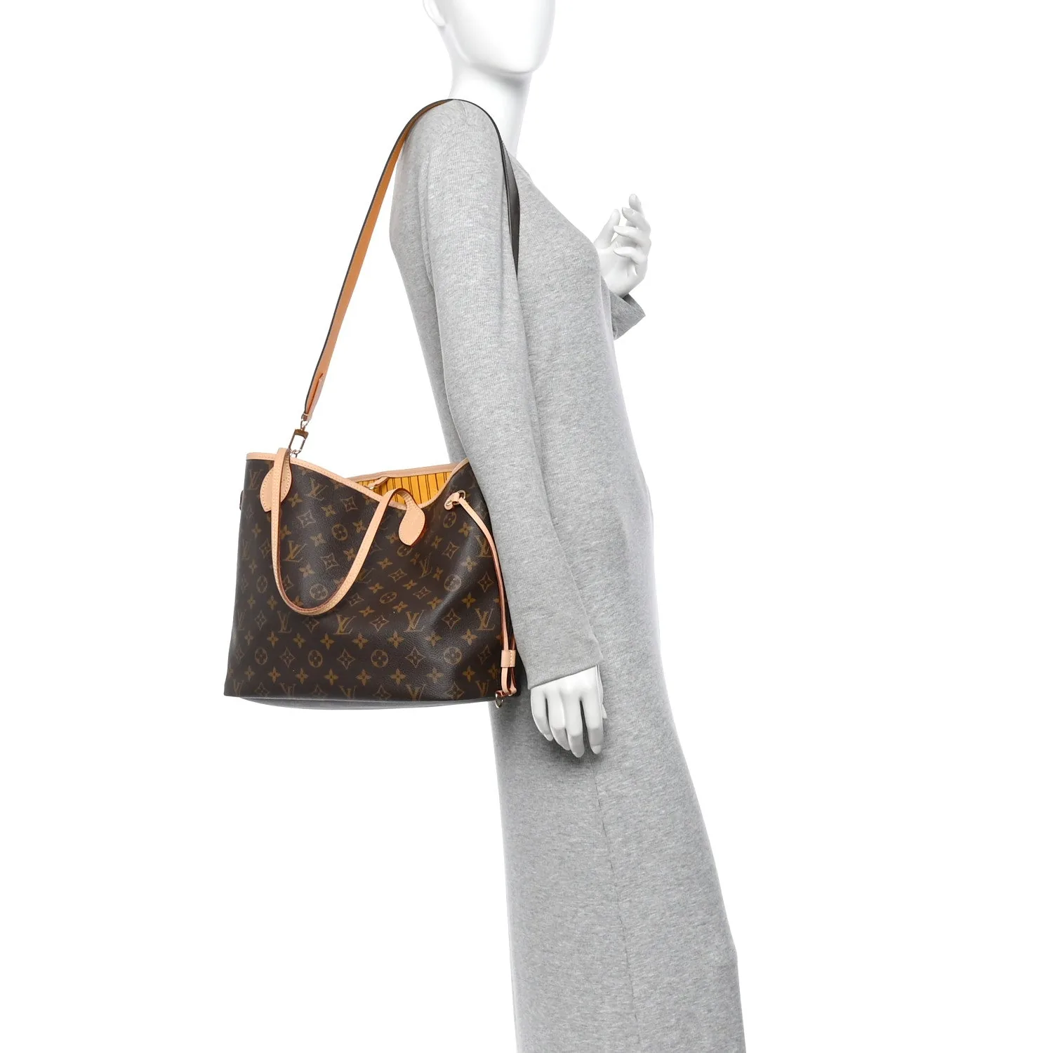 Louis Vuitton Monogram Inside Out Neverfull Bandouliere MM Jaune Safran – Excellent – photo 2