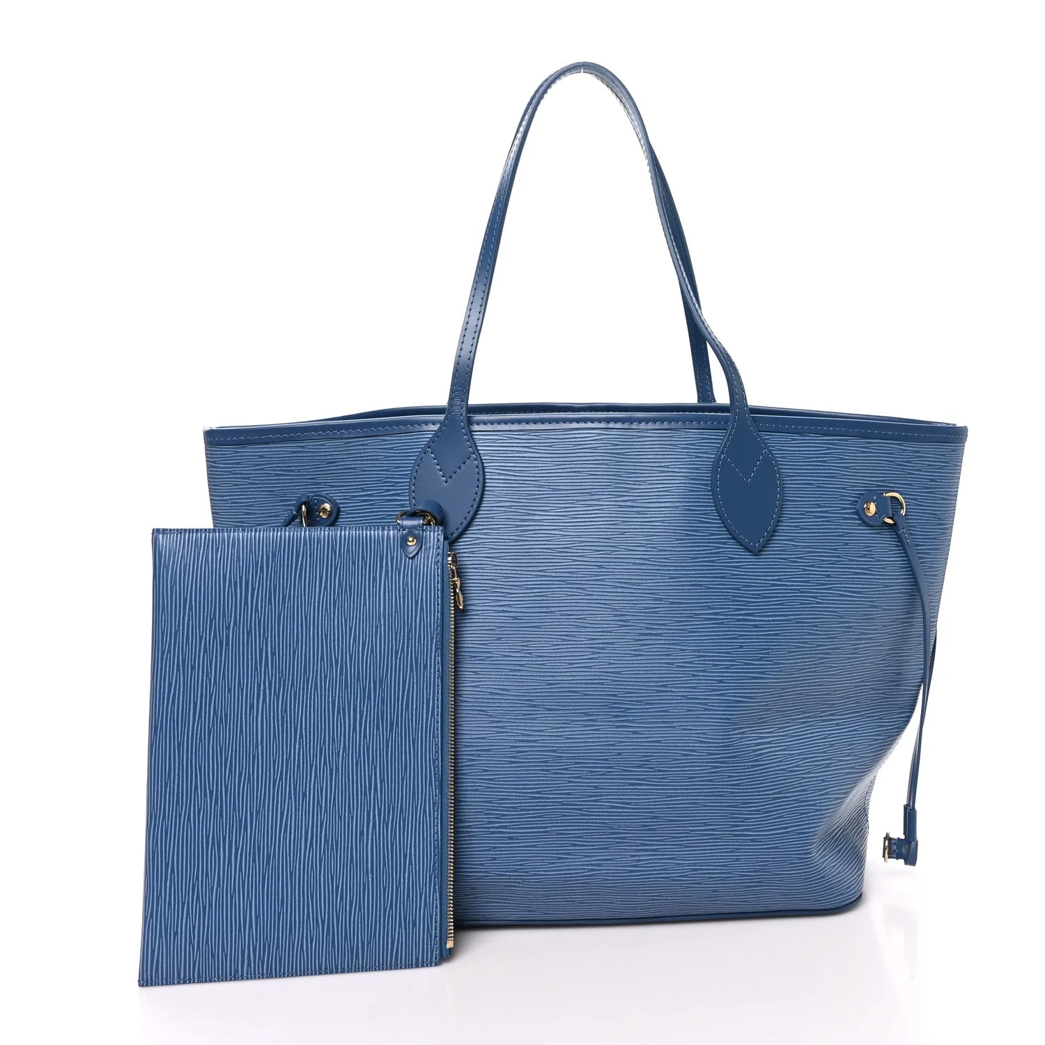 Louis Vuitton Epi Neverfull MM Denim Blue – Excellent – photo 3