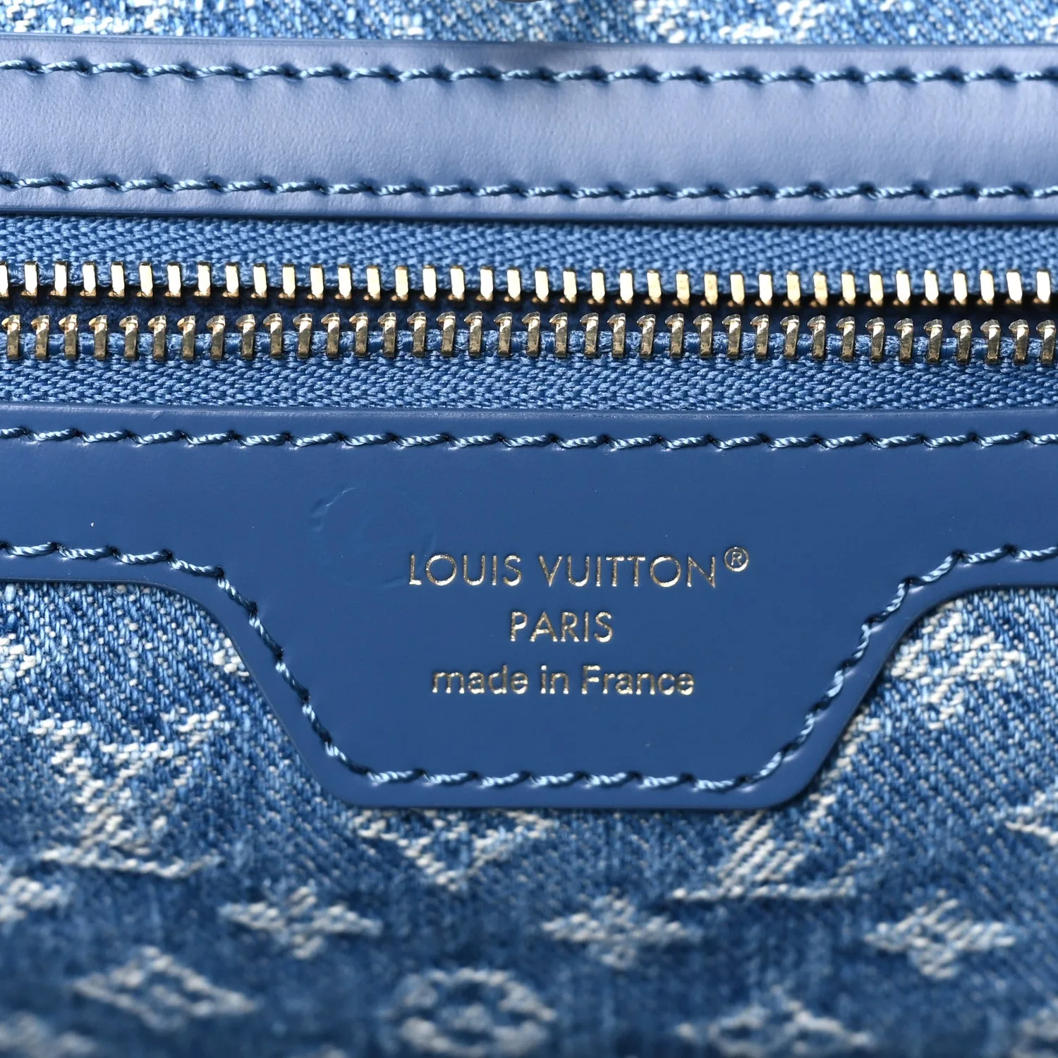 Louis Vuitton Epi Neverfull MM Denim Blue – Excellent – photo 7