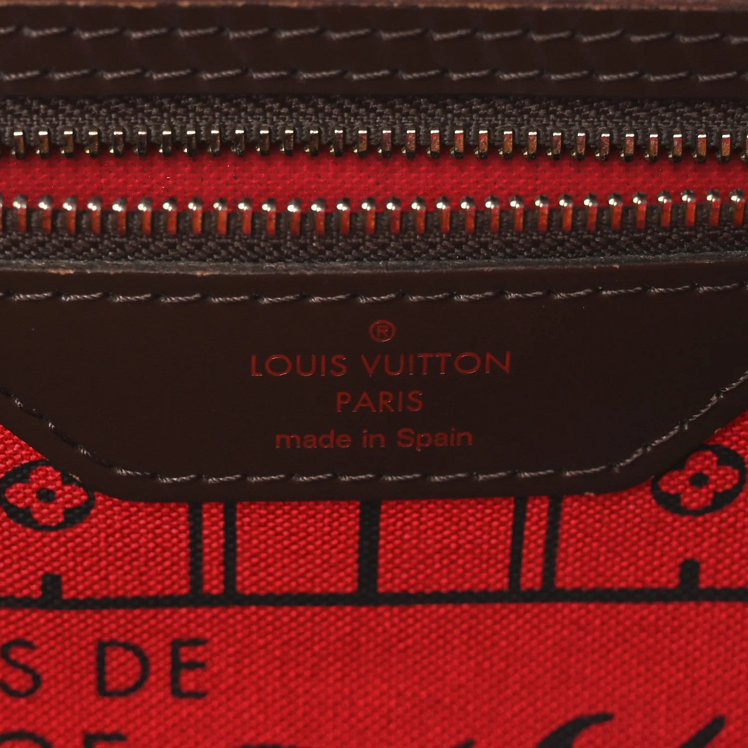 Louis Vuitton Damier Ebene Neverfull MM – Very Good 2011 – photo 7