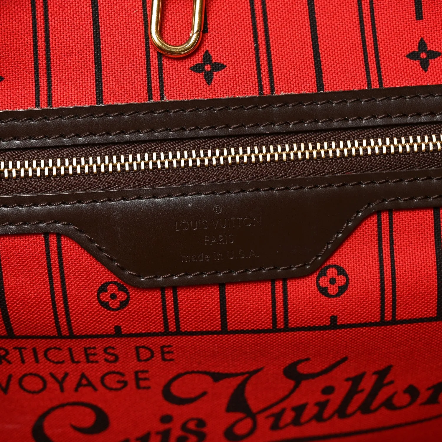 Louis Vuitton Damier Ebene Neverfull MM – Very Good 2012 – photo 6