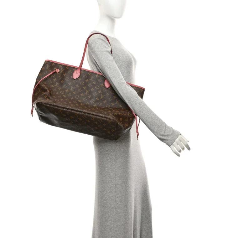 Louis Vuitton Monogram Articles de Voyage Ikat Neverfull GM Rose Velours for Sale — alternate view