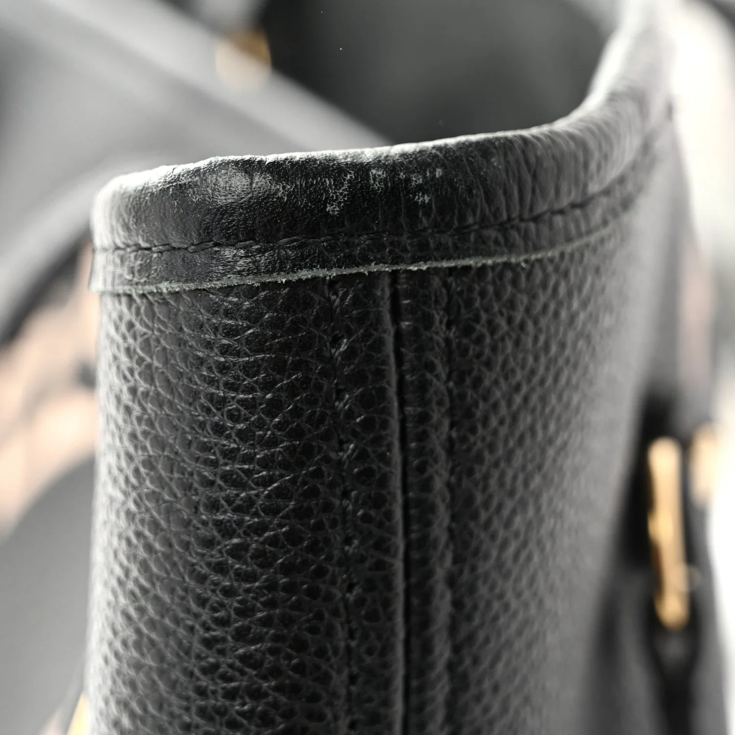 Louis Vuitton Empreinte Monogram Giant Neverfull MM Black Beige – Very Good – photo 13