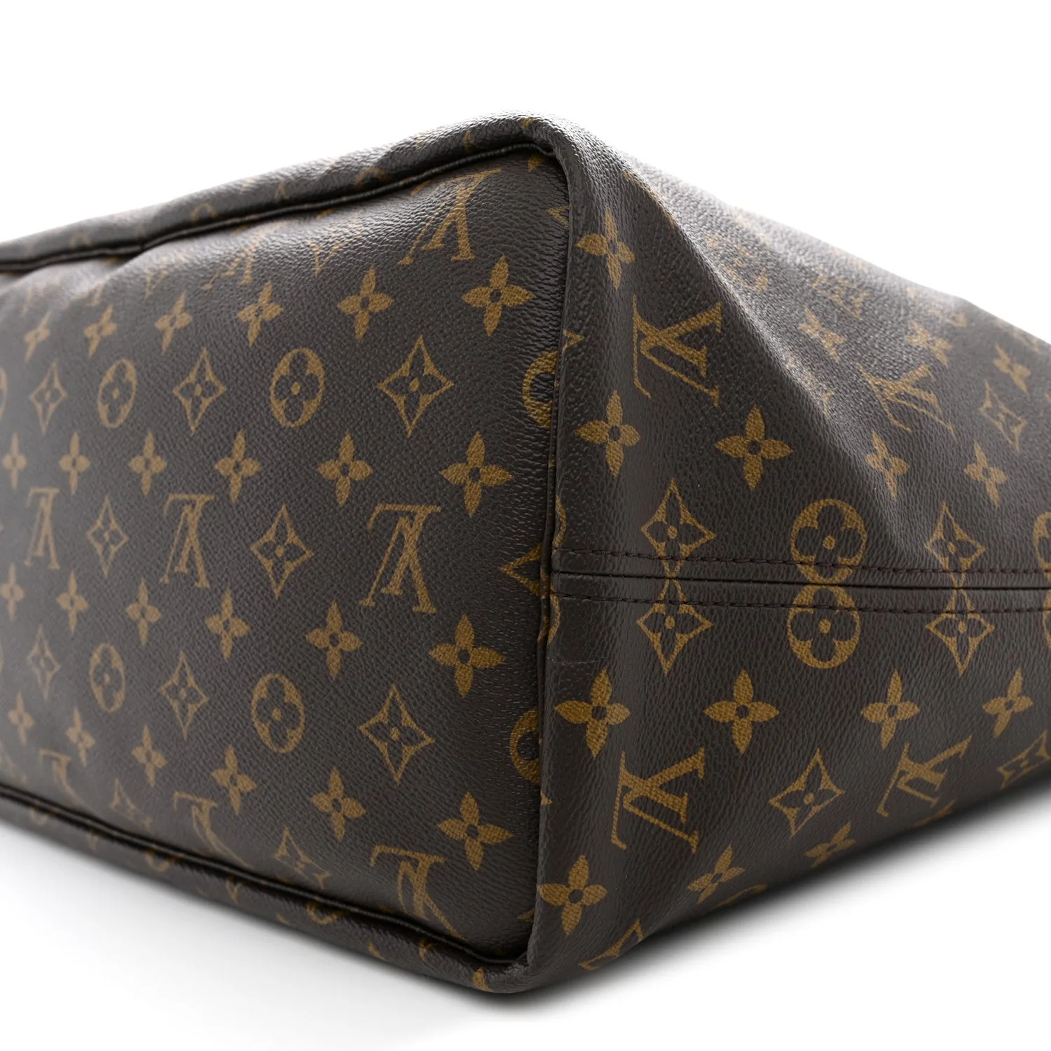Louis Vuitton Monogram Stamped Inside Out Neverfull Bandouliere GM Beige – Excellent – photo 9