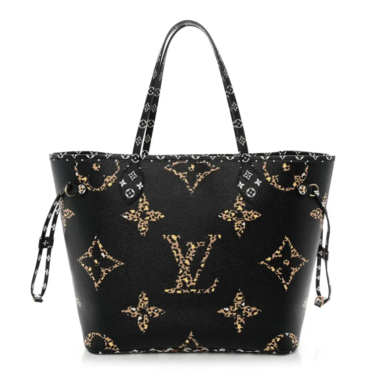 Louis Vuitton Monogram Giant Jungle Neverfull MM Black for Sale