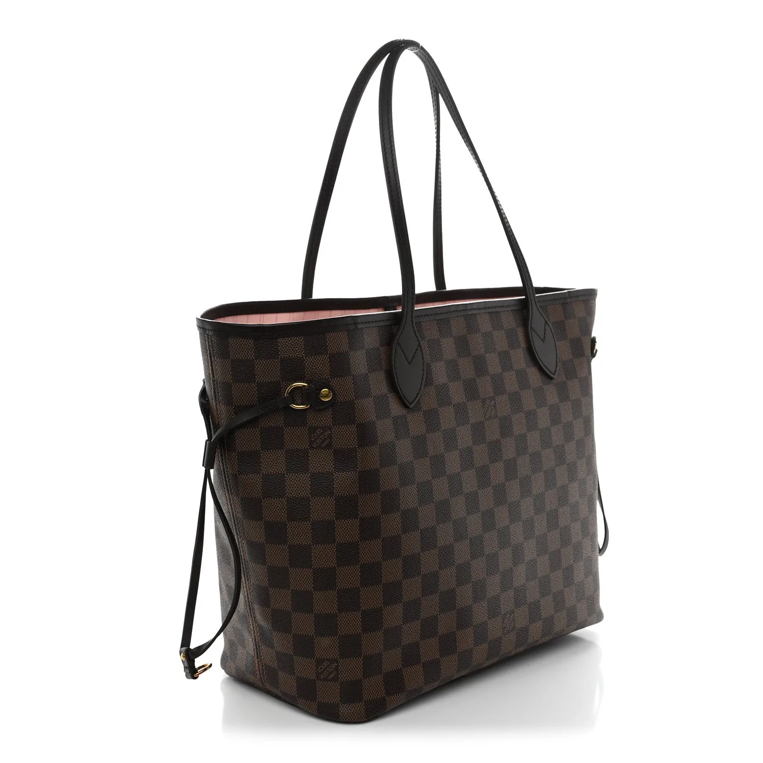 Louis Vuitton Damier Ebene Neo Neverfull MM Rose Ballerine – Excellent – photo 3