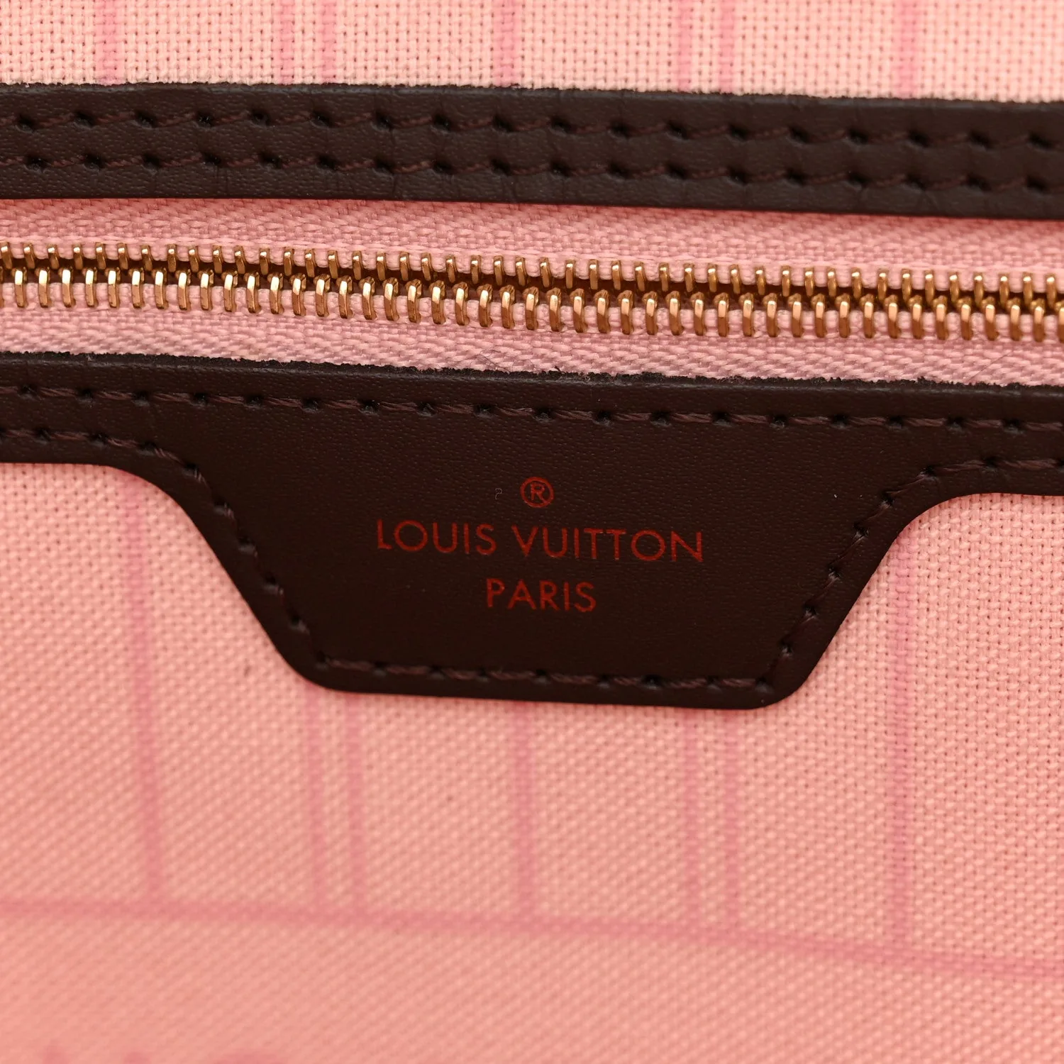 Louis Vuitton Damier Ebene Neo Neverfull MM Rose Ballerine – Excellent – photo 6