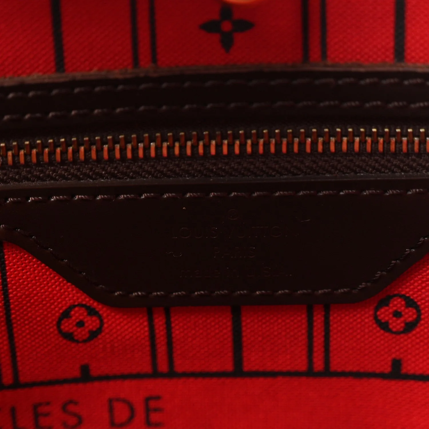 Louis Vuitton Damier Ebene Neverfull MM – Very Good 2009 – photo 11