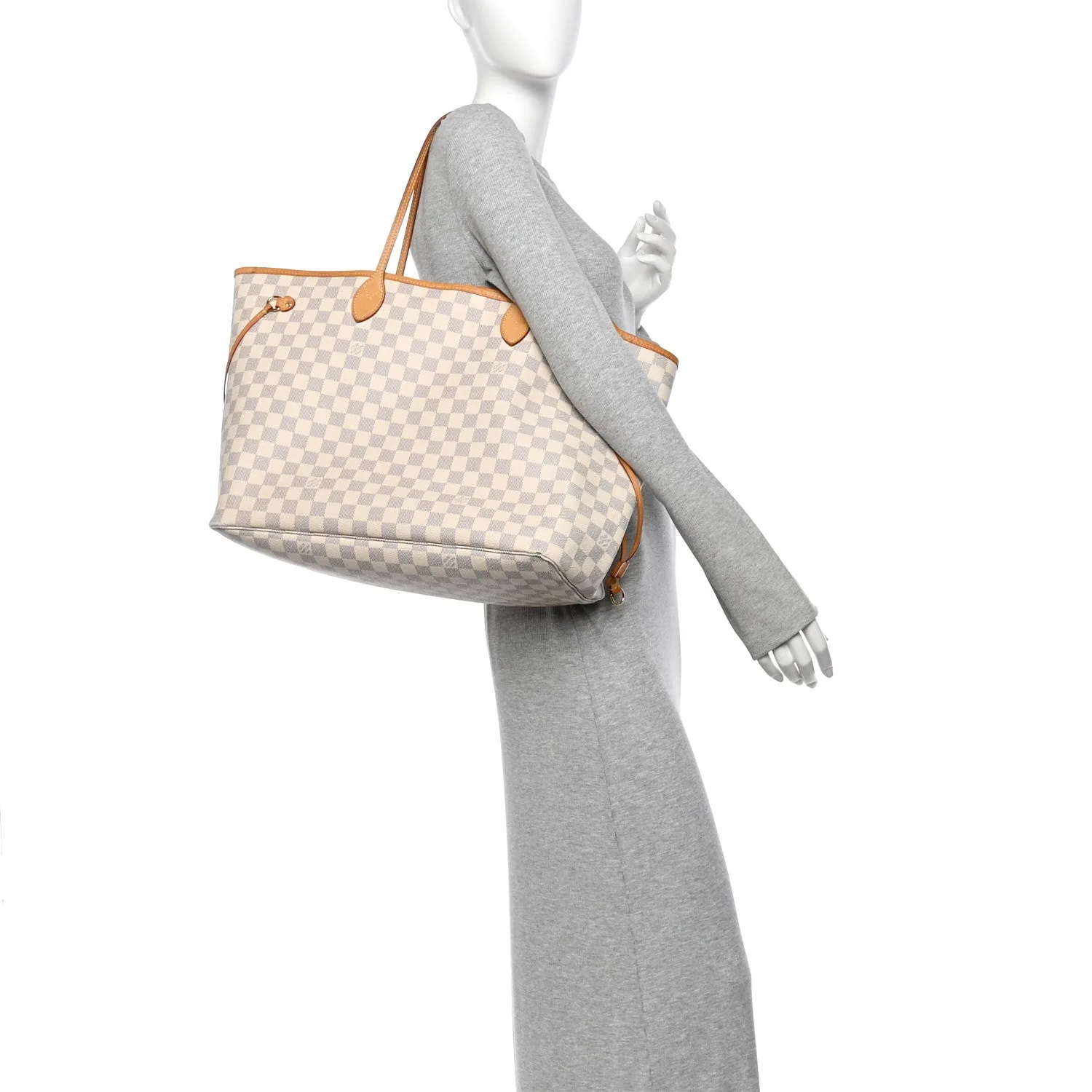 Louis Vuitton Damier Azur Neo Neverfull GM Rose Ballerine – Very Good 2017 – photo 3
