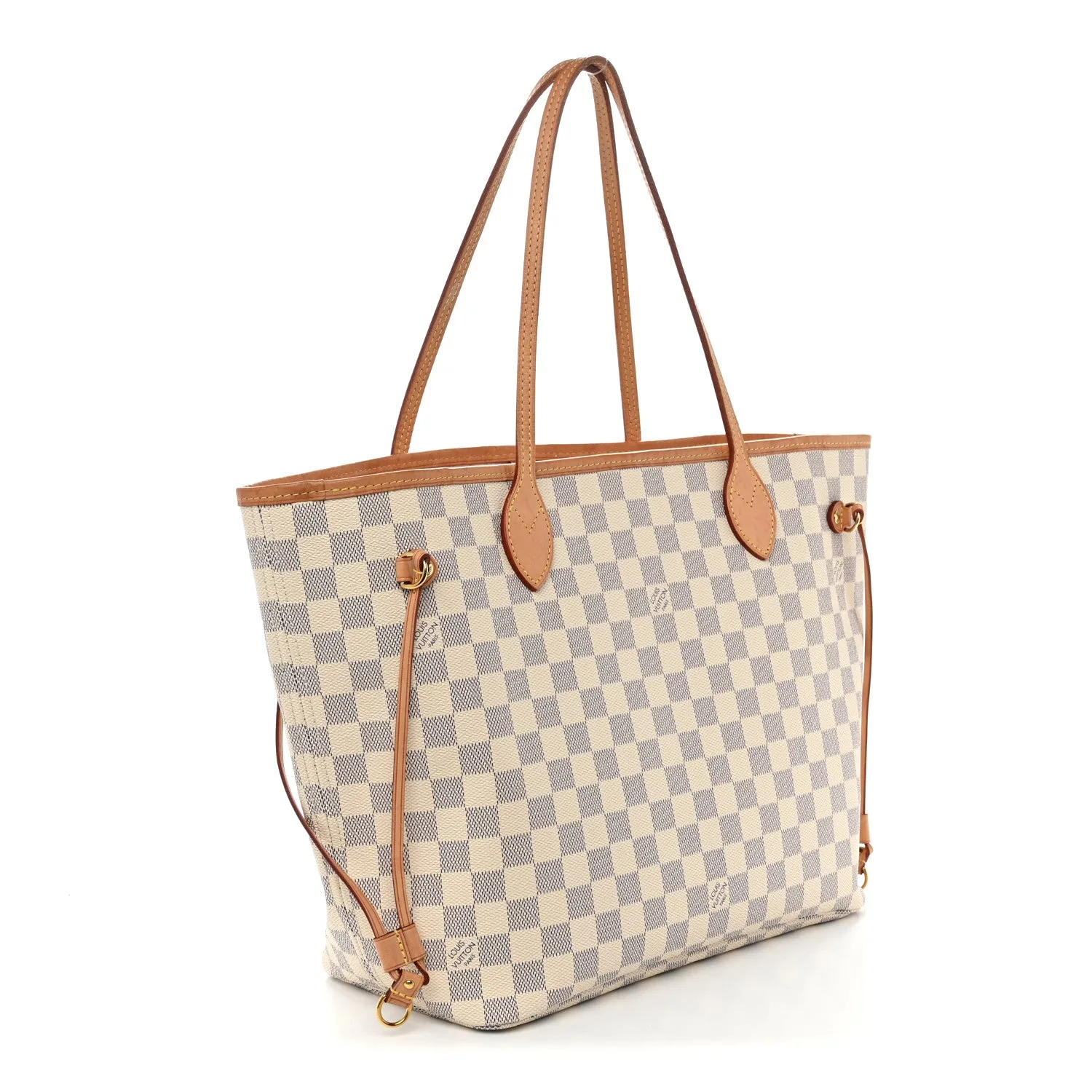 Louis Vuitton Damier Azur Neo Neverfull MM Rose Ballerine – Very Good – photo 4