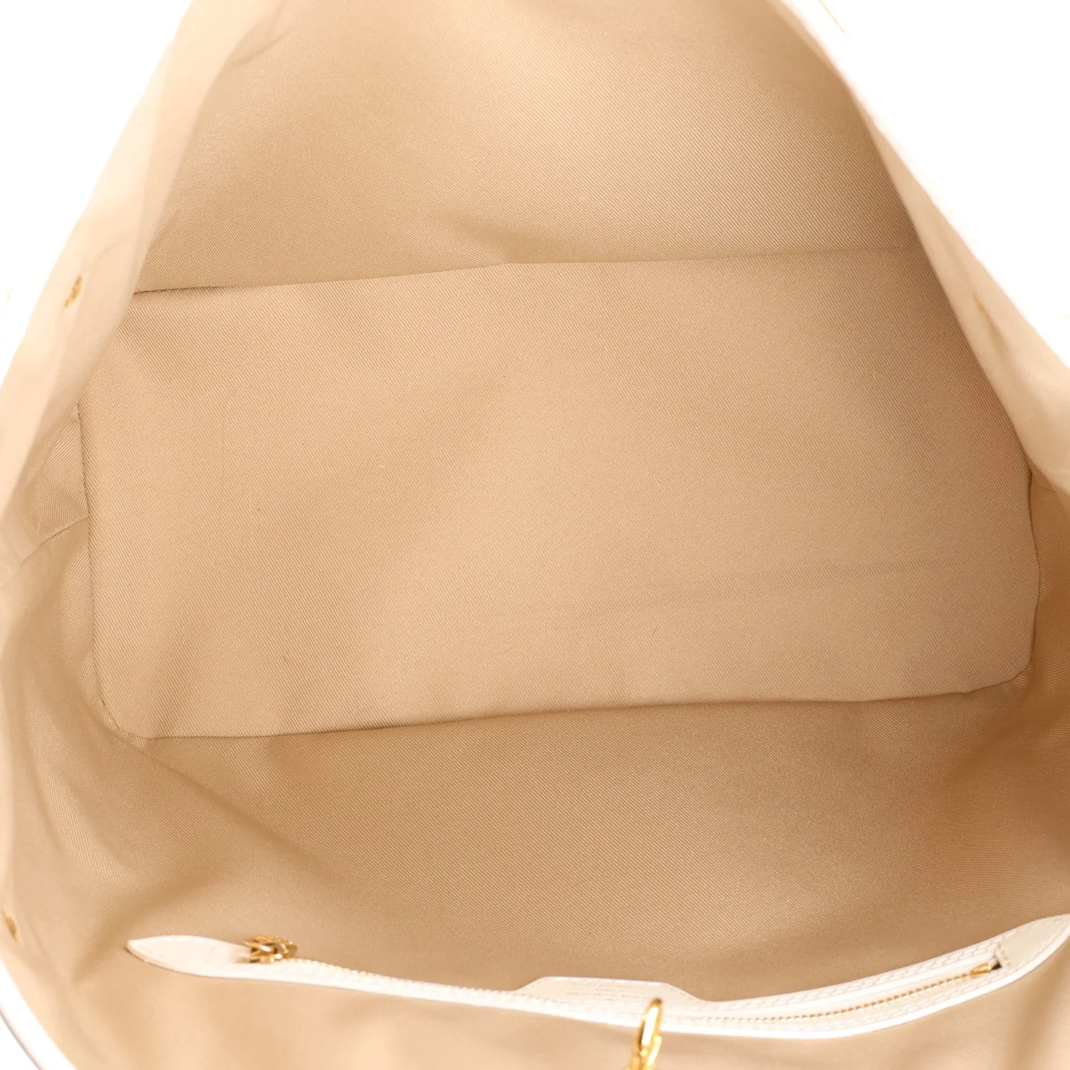 Louis Vuitton Cotton Monogram Embroidered Neverfull MM Beige White – Excellent – photo 6