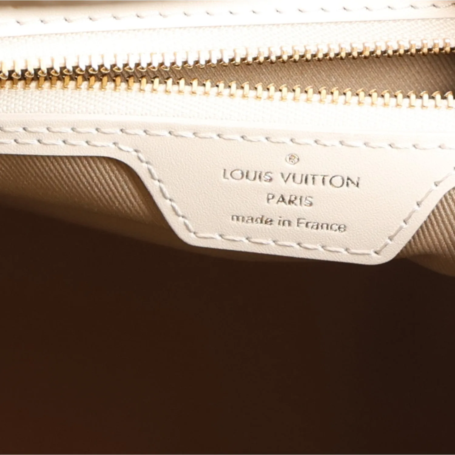 Louis Vuitton Cotton Monogram Embroidered Neverfull MM Beige White – Excellent – photo 7