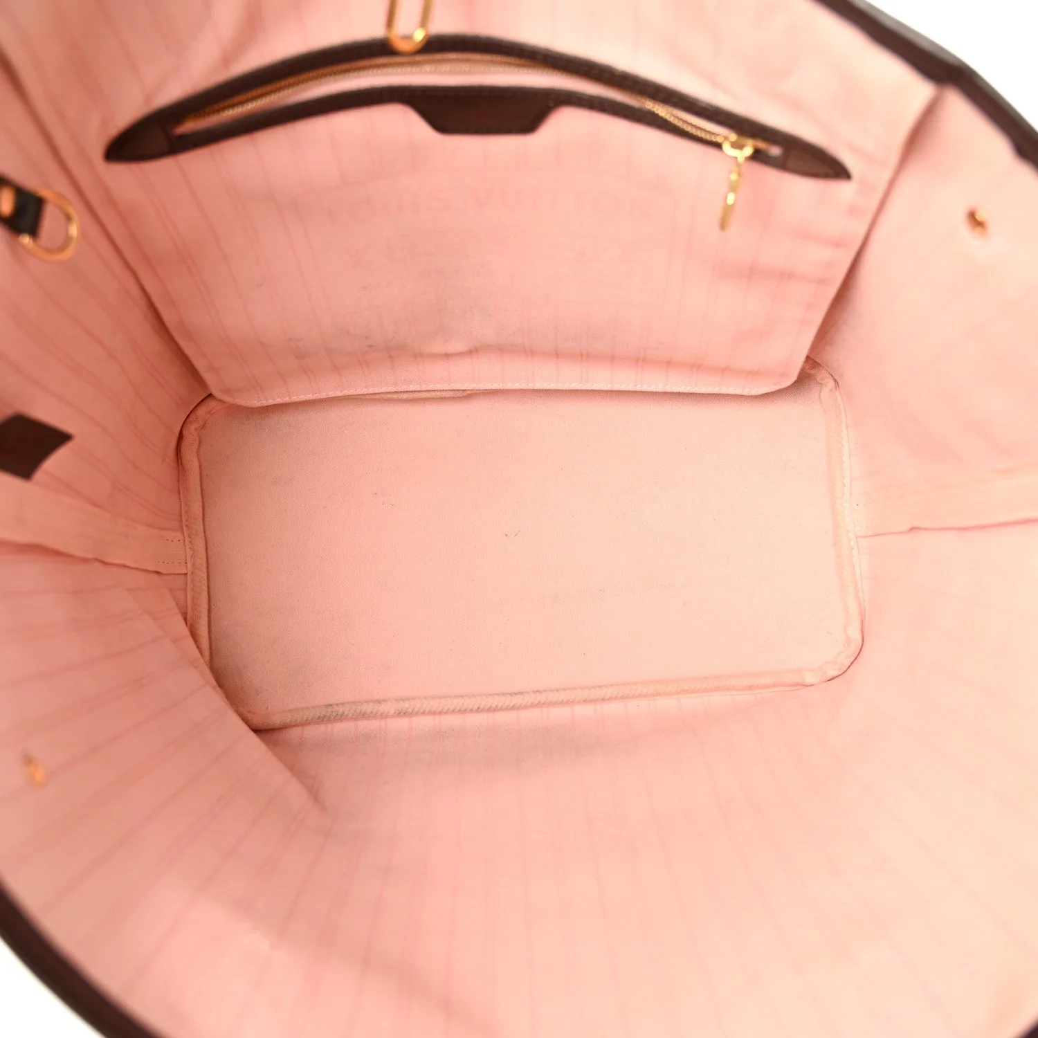 Louis Vuitton Damier Ebene Neo Neverfull MM Rose Ballerine – Very Good 2016 – photo 5