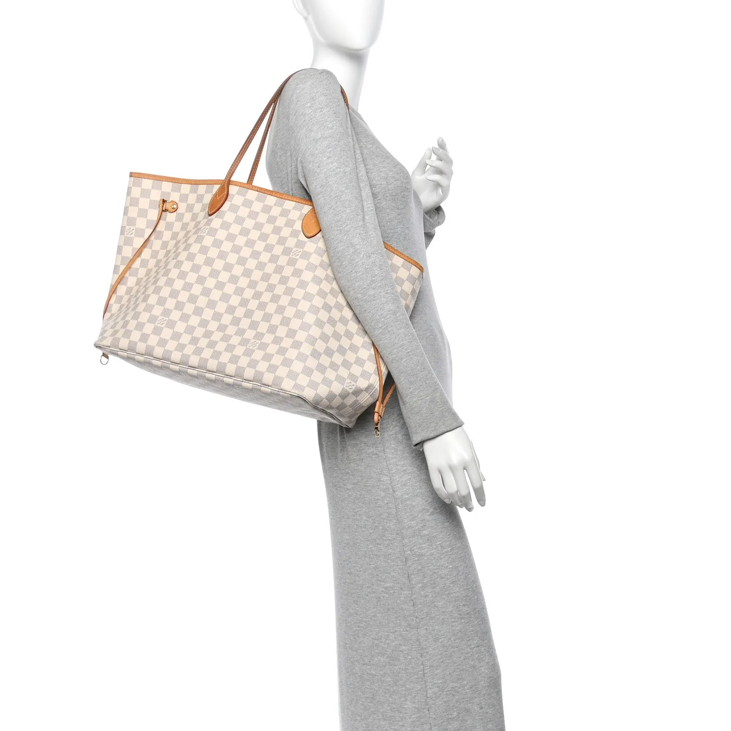 Louis Vuitton Damier Azur Neo Neverfull GM Rose Ballerine – Very Good 2017 – photo 2