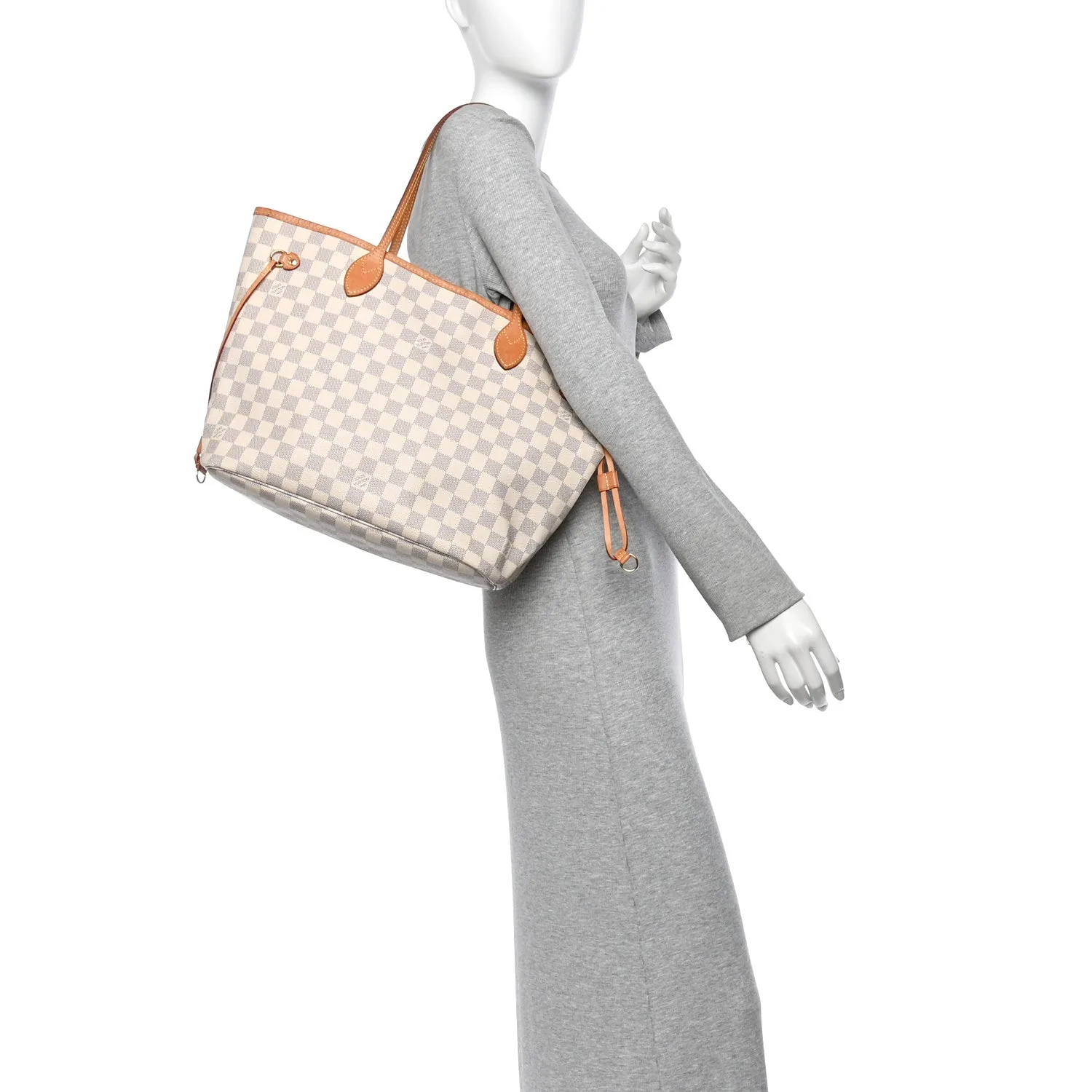 Louis Vuitton Damier Azur Neo Neverfull MM Rose Ballerine – Very Good – photo 2